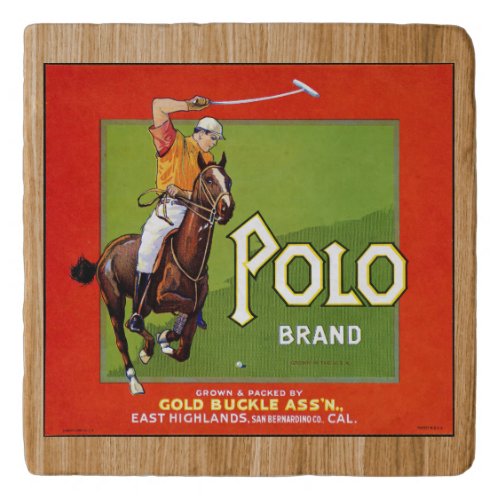 TRIVET _ Polo Brand _ Orange _ Produce Crate Label