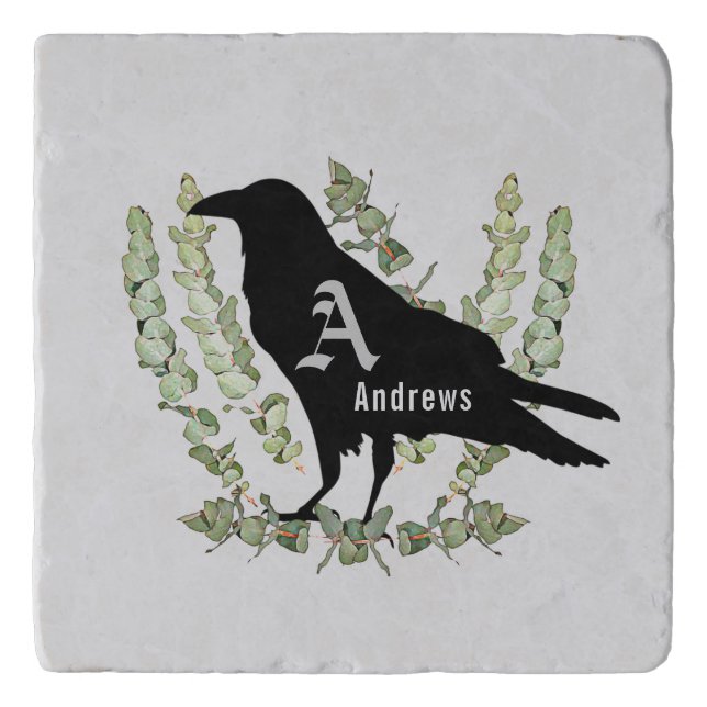 Trivet Raven Personalized Spirit Animal Totem (Front)