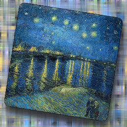 TRIVET - &quot;Starry Night Over the Rhone&quot; -van Gogh -