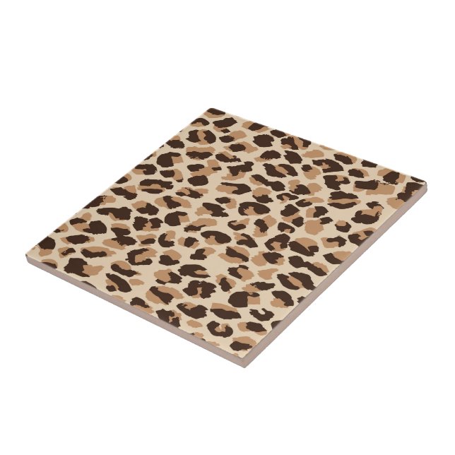Trivet Tile-Leopard Print (Side)