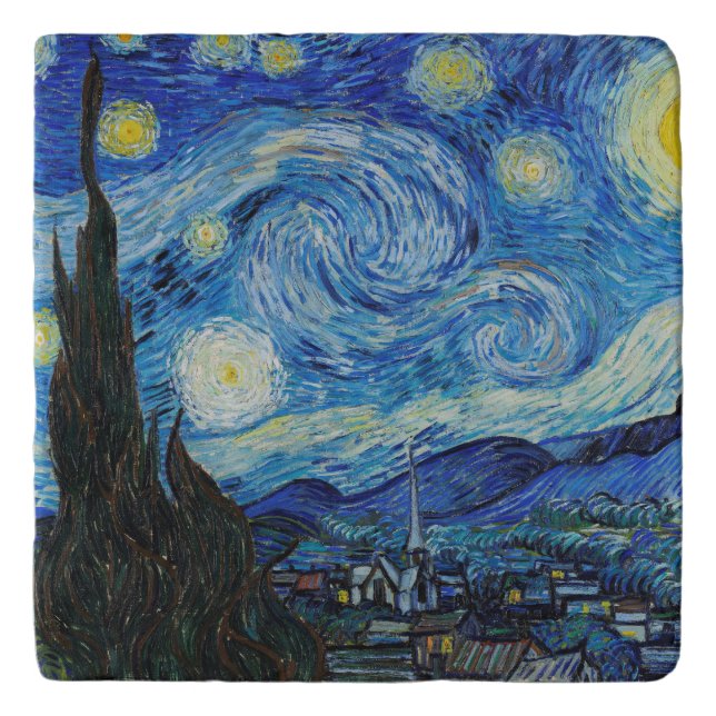 TRIVET: VAN GOGH : STARRY NIGHT  TRIVET (Front)