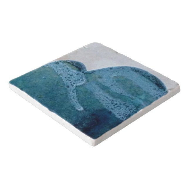 Trivet Vintage 1985 Mt Tamalpais Ceramic Design (Corner)