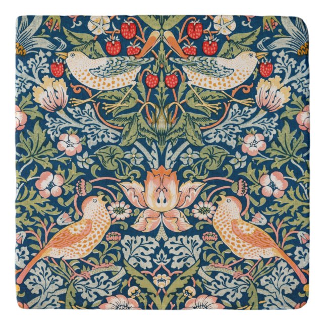 TRIVET : WILLIAM MORRIS : THE STRAWBERRY THIEVES (Front)