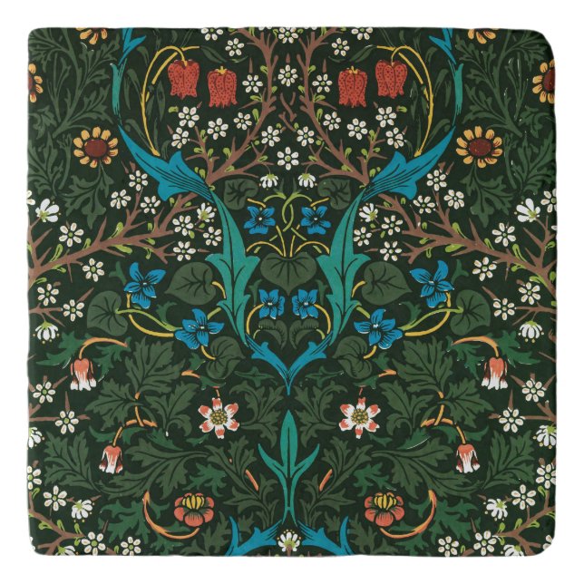 TRIVET : WILLIAM MORRIS : TULIPS (Front)