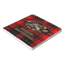 Trivet with fun, bold illustration of a cool bass