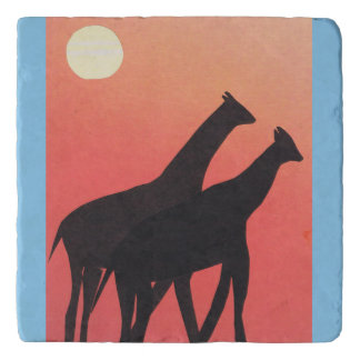 Trivet with Giraffe Design