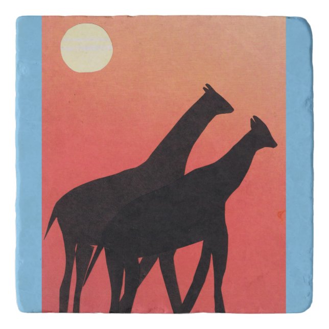 Trivet with Giraffe Design (Front)