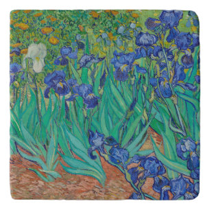 TRIVET WITH "IRISES 1889" BY Van Gogh