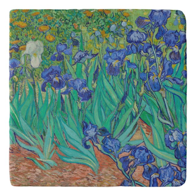 TRIVET WITH "IRISES 1889" BY Van Gogh (Front)