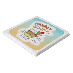 TRIVETS - WHISKEY SOUR RECIPE COCKTAIL ART
