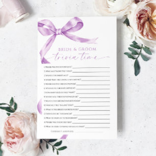 Trivia Game For Bride And Groom