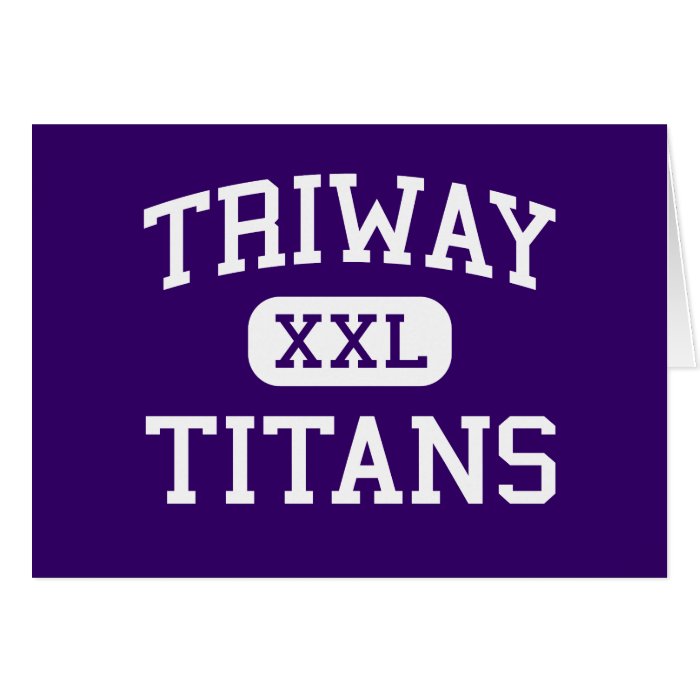Triway   Titans   High School   Wooster Ohio Card
