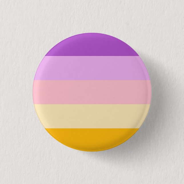 Trixic Pride Flag Badge Button (Front)