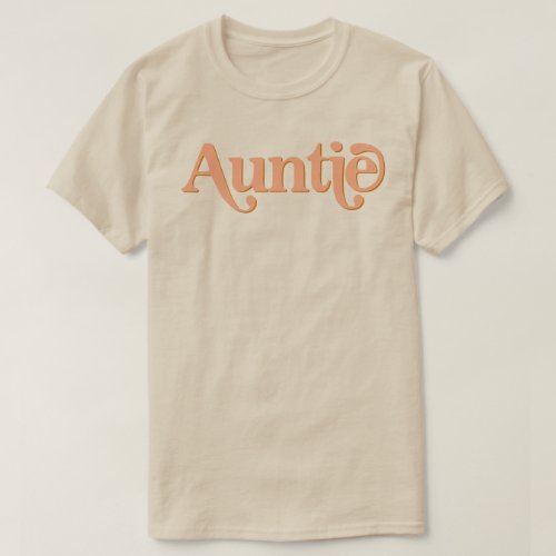 TRIXIE Retro 70s Themed Burnt Orange Auntie T_Shirt