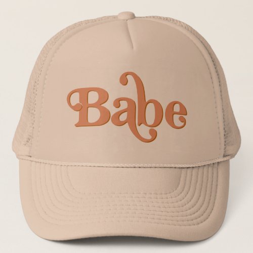TRIXIE Retro 70s Themed Groovy Babe Bachelorette Trucker Hat
