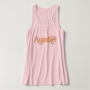 TRIXIE Retro 70's Themed Orange Groovy Auntie Tank Top