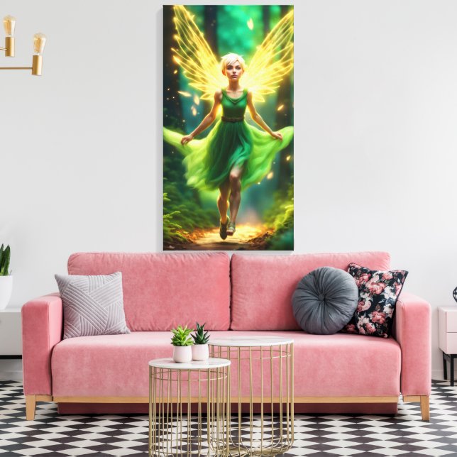Trixie the Pixie Canvas Print (Insitu(LivingRoom))