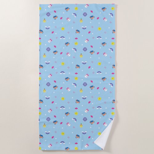 TRK _ Blue Pattern Beach Towel