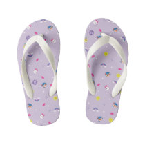 TRK - Purple Pattern Kid's Flip Flops TRK - Purple Pattern Kid's Flip Flops