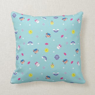 TRK - Teal Pattern Throw Pillow