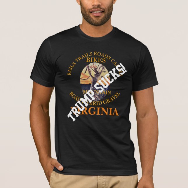 Trmp CYCLING BIKE GRAVEL MTB MOUNTAIN HBICYCLES T-Shirt (Front)