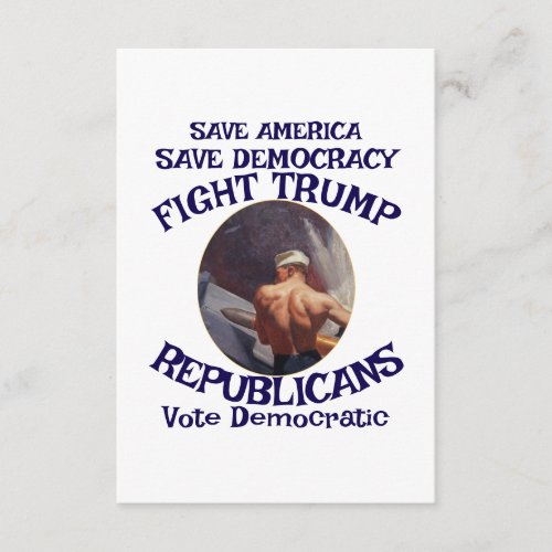 Trmp Republican Party MAGA USA America Vote Trump Enclosure Card