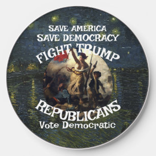 Trmp Republican Party MAGA USA America Vote Trump Wireless Charger