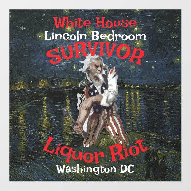 Trmp Urine Party Putin Pee Republican White House Wall Decal (Front)