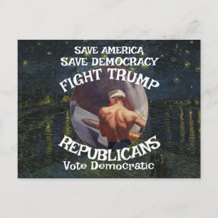 Trmp Urine Party PutinPee Republican White House Postcard
