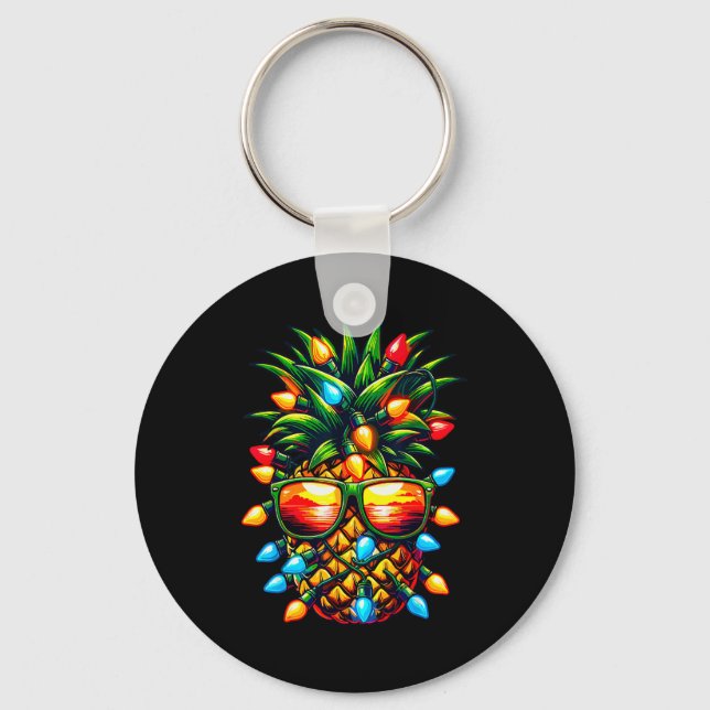 Trocal Ne Sungl Christmas Lights Xmas  Keychain (Front)