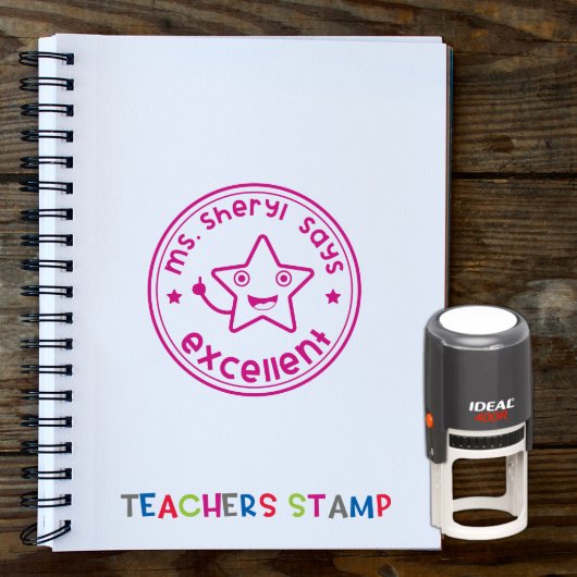Trodat Ideal Self-Inking - Teacher Stamp (Top)