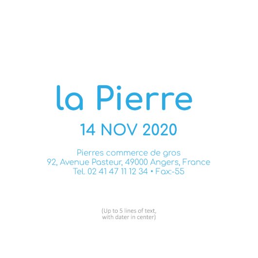 Trodat Printy Dater 46130 Self-Inking Stamp (5460 Template)