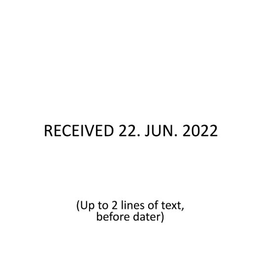 Trodat Printy Dater 4813 Self-Inking Stamp (4813 Template)