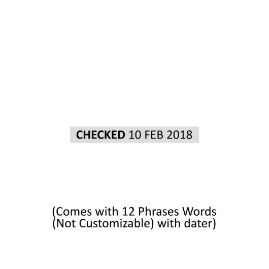 Trodat Printy Dater 4817 Self Inking Stamp (4822 Template)