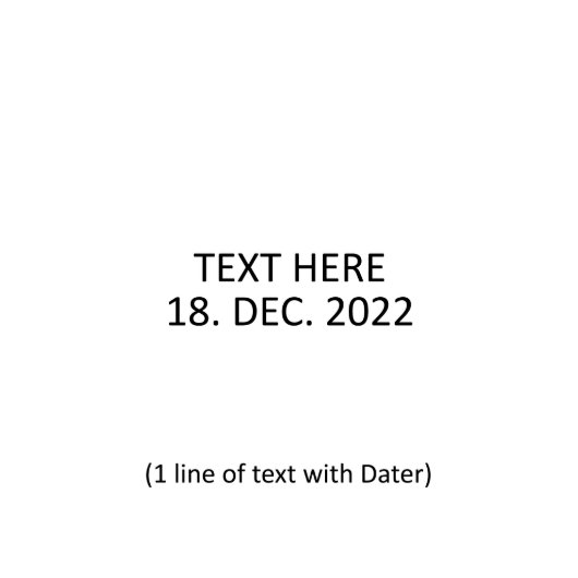 Trodat Printy Dater 4850 Pre-Inked Stamp (4850 Template)