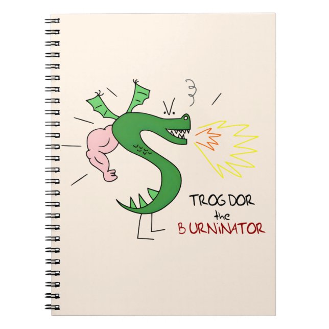 Trogdor The Burninator  Notebook (Front)