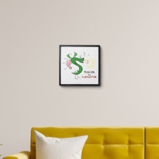 Trogdor The Burninator Peel And Stick Photo Tile