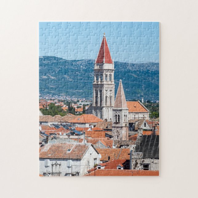 Trogir cathedral tower - Dalmatia, Croatia Jigsaw Puzzle (Vertical)