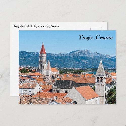 Trogir historical city _ Dalmatia Croatia Postcard