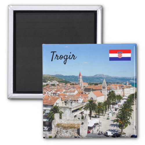 Trogir seafront promenade _ Dalmatia Croatia Magnet