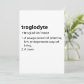Troglodyte - Funny Definition Caving Speleology (Standing Front)