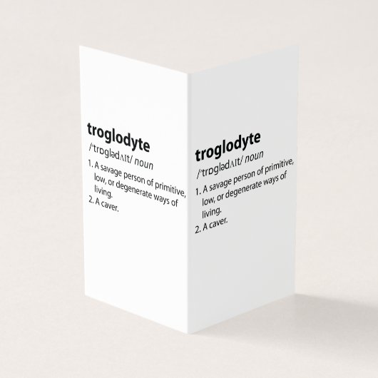Troglodyte - Funny Definition Caving Speleology (Outside)