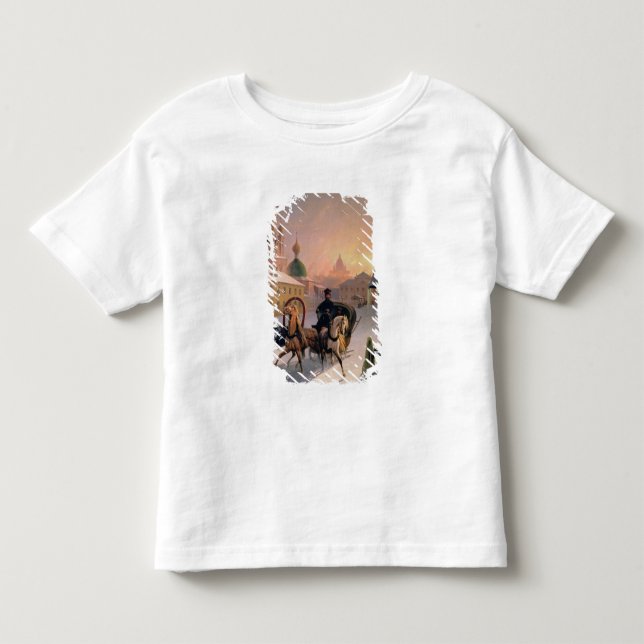 Troika on the Street in St. Petersburg, 1850s Toddler T-shirt (Front)