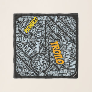 Troilo Tango Word Art Scarf