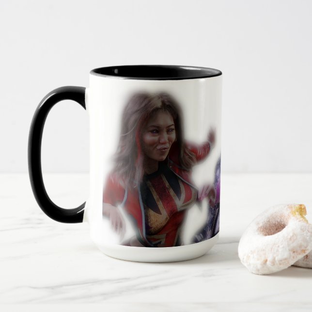 Trois Drôles de Dames Mug (With Donut)