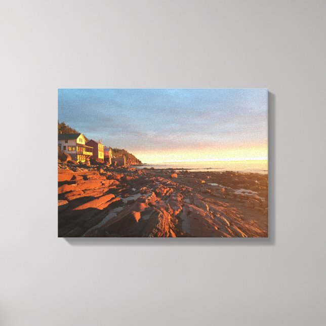 Trois-Pistoles Sunset Canvas Print (Front)