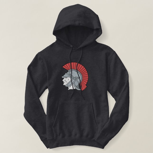 Trojan Embroidered Hoodie (Design Front)