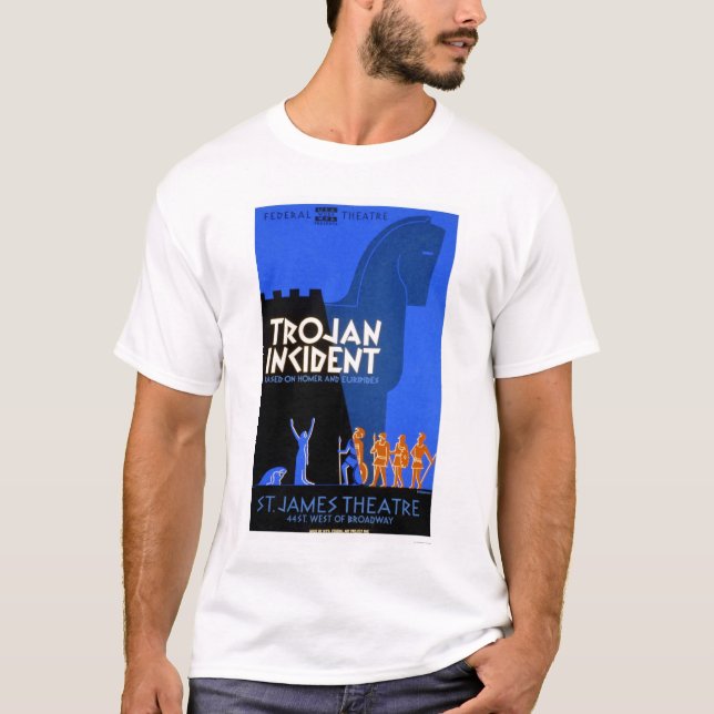 Trojan Incident Homer 1937 WPA T-Shirt (Front)