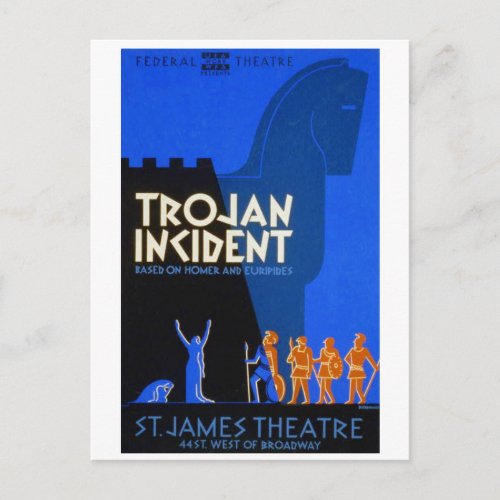 Trojan Incident Postcard