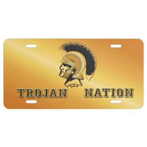 Trojan Nation _ Team Spirit License Plate